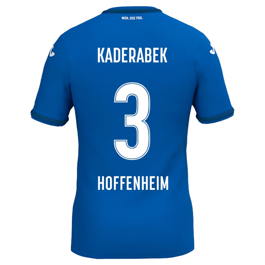 Niño Camiseta Pavel Kaderabek #3 Azul Real 1ª Equipación 2024/25 La Camisa