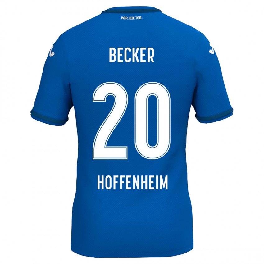 Niño Camiseta Finn Ole Becker #20 Azul Real 1ª Equipación 2024/25 La Camisa