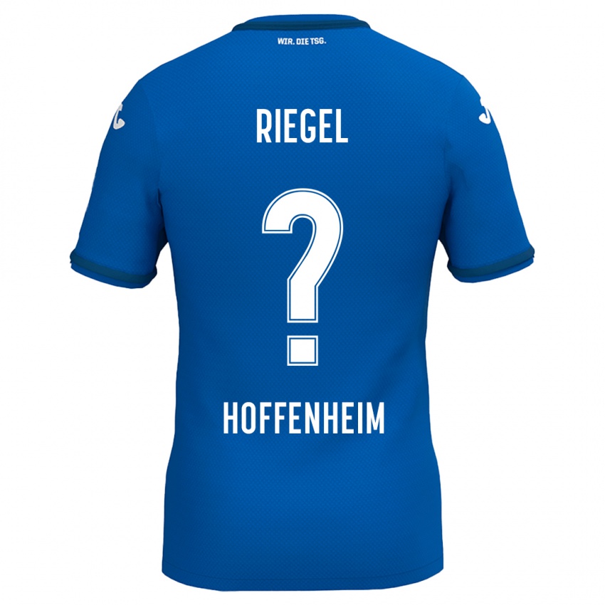 Niño Camiseta Adrian Riegel #0 Azul Real 1ª Equipación 2024/25 La Camisa