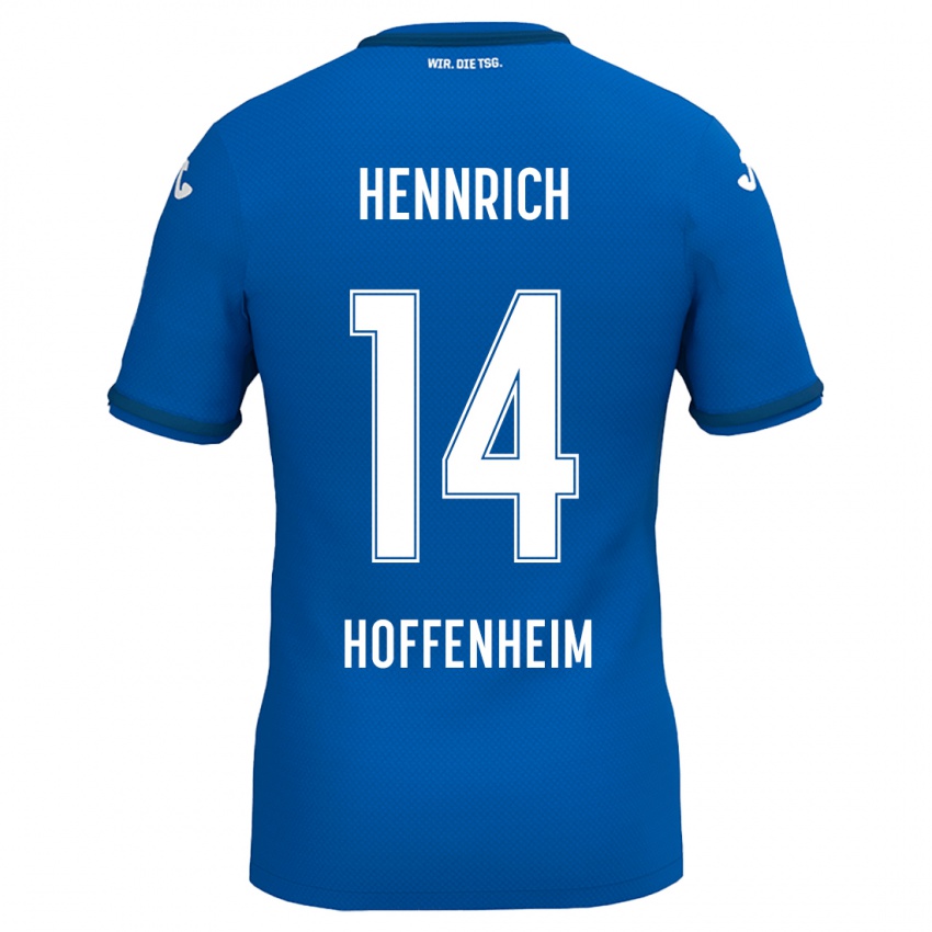 Niño Camiseta Paul Hennrich #14 Azul Real 1ª Equipación 2024/25 La Camisa