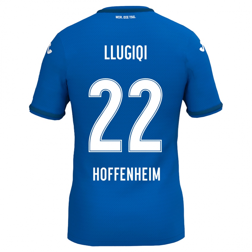 Niño Camiseta Arian Llugiqi #22 Azul Real 1ª Equipación 2024/25 La Camisa