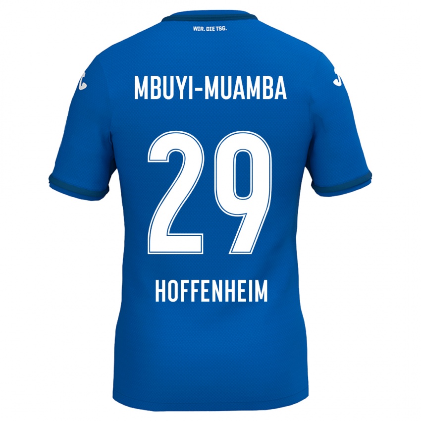 Niño Camiseta Hubert Mbuyi-Muamba #29 Azul Real 1ª Equipación 2024/25 La Camisa