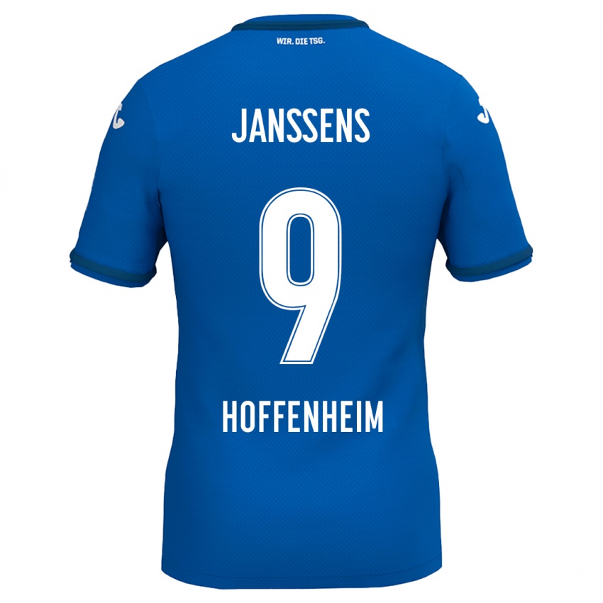 Niño Camiseta Jill Janssens #9 Azul Real 1ª Equipación 2024/25 La Camisa