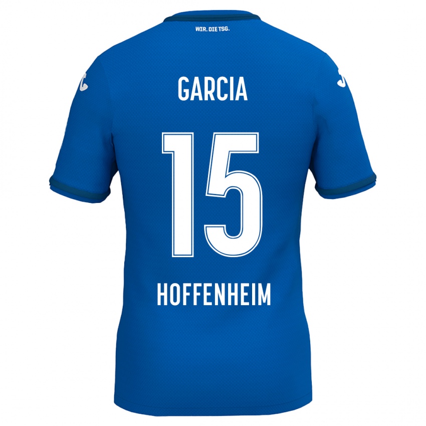 Niño Camiseta Marta Cazalla Garcia #15 Azul Real 1ª Equipación 2024/25 La Camisa