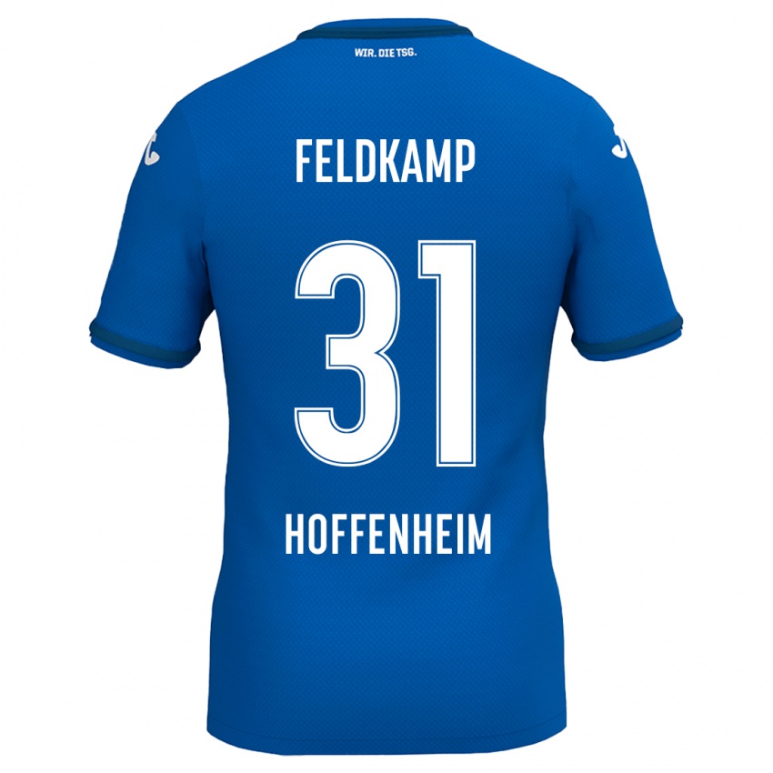 Niño Camiseta Jana Feldkamp #31 Azul Real 1ª Equipación 2024/25 La Camisa