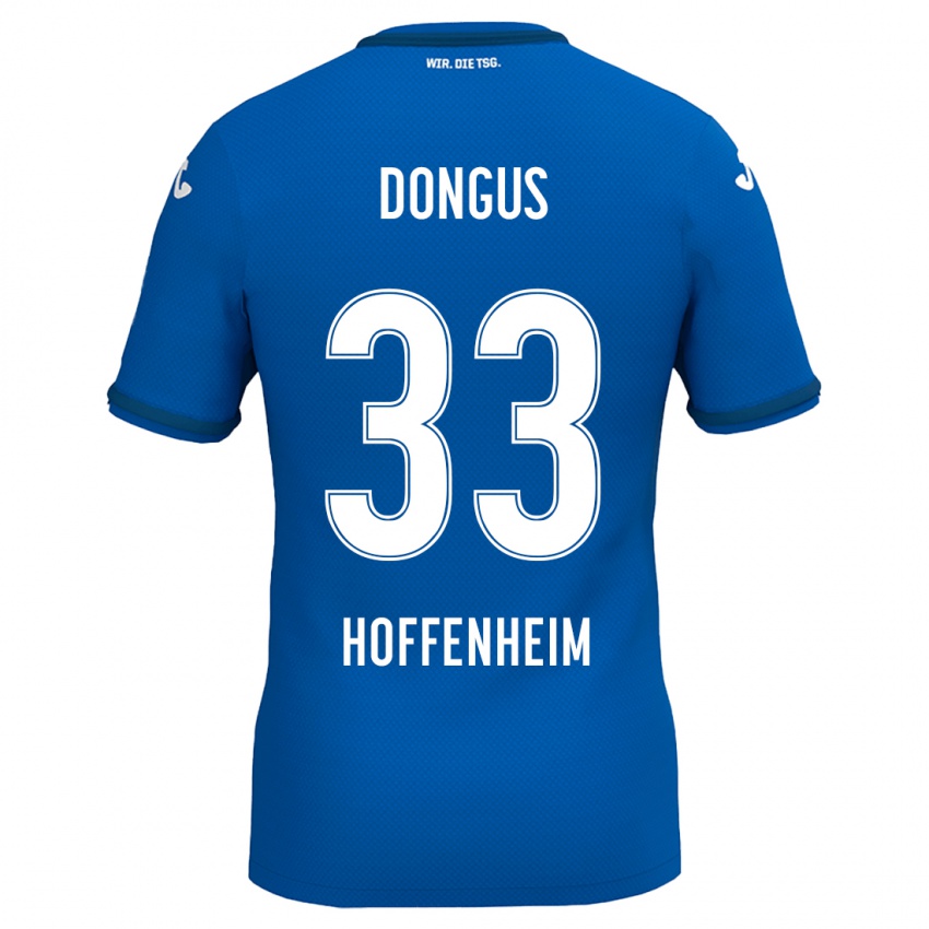 Niño Camiseta Fabienne Dongus #33 Azul Real 1ª Equipación 2024/25 La Camisa