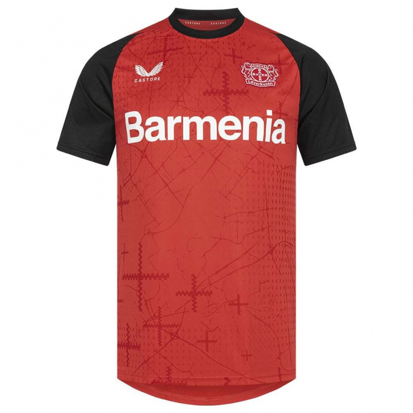 Niño Camiseta Alejandro Grimaldo #20 Rojo Negro 1ª Equipación 2024/25 La Camisa