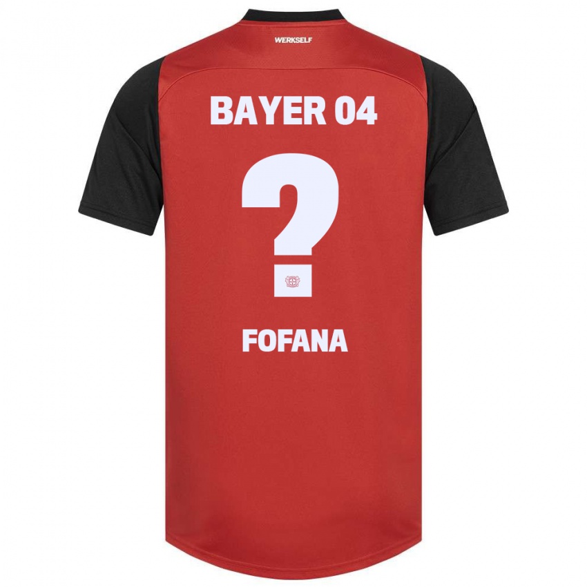 Niño Camiseta Sadik Fofana #0 Rojo Negro 1ª Equipación 2024/25 La Camisa