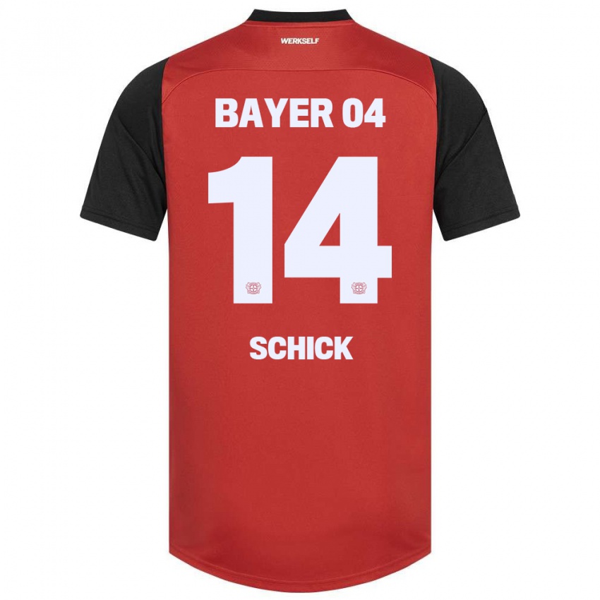 Niño Camiseta Patrik Schick #14 Rojo Negro 1ª Equipación 2024/25 La Camisa