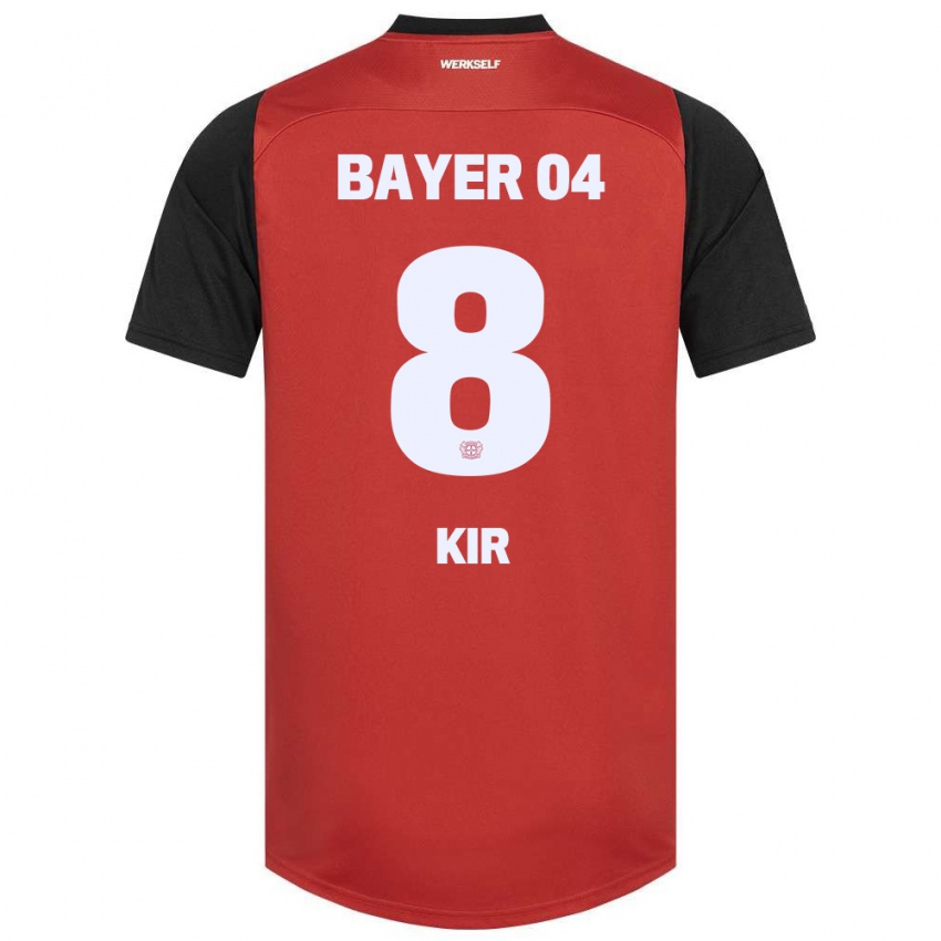 Niño Camiseta Burak Kir #8 Rojo Negro 1ª Equipación 2024/25 La Camisa