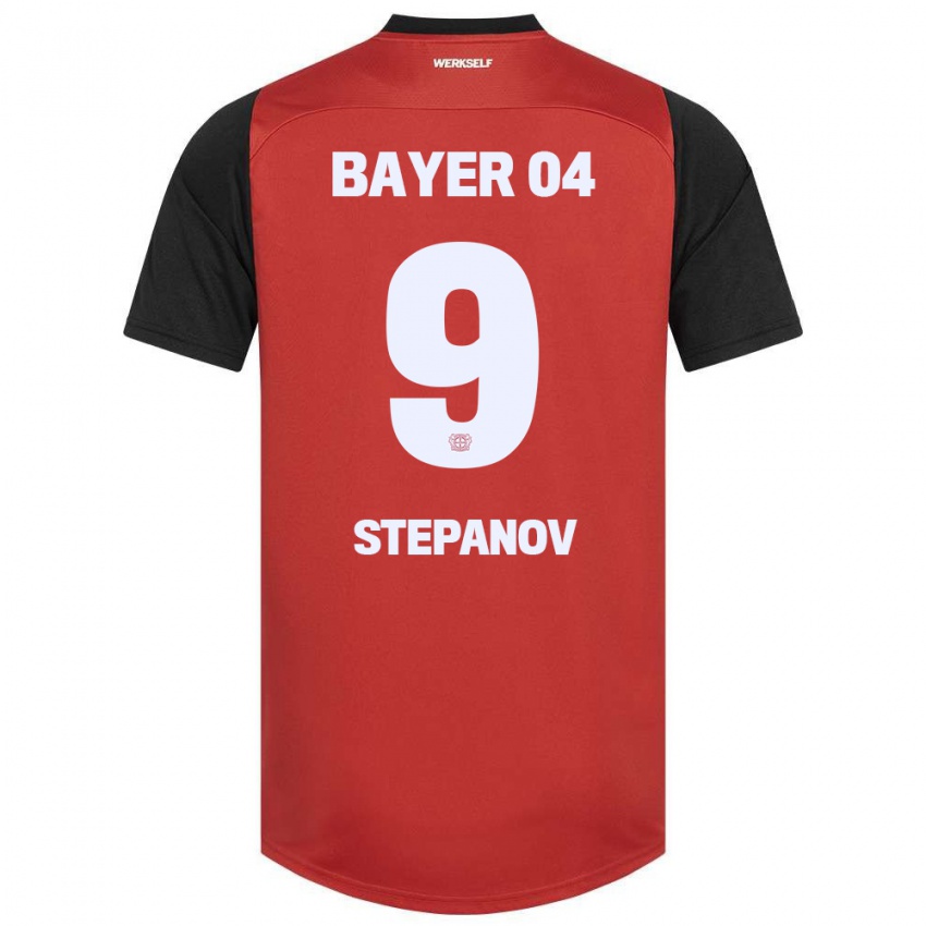 Niño Camiseta Artem Stepanov #9 Rojo Negro 1ª Equipación 2024/25 La Camisa