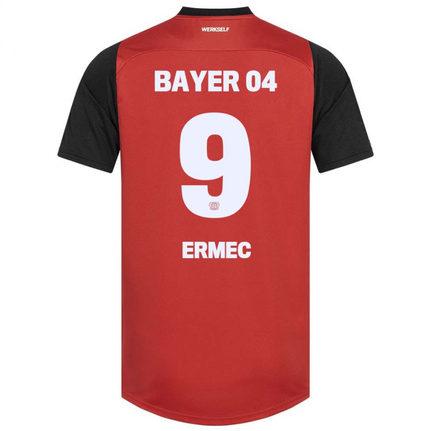 Niño Camiseta Berkan Ermec #9 Rojo Negro 1ª Equipación 2024/25 La Camisa