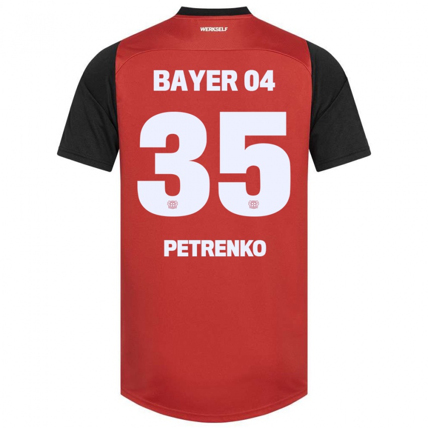 Niño Camiseta Oleksandr Petrenko #35 Rojo Negro 1ª Equipación 2024/25 La Camisa