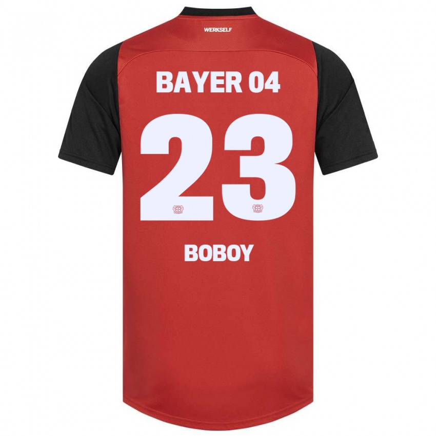 Niño Camiseta Delice Boboy #23 Rojo Negro 1ª Equipación 2024/25 La Camisa