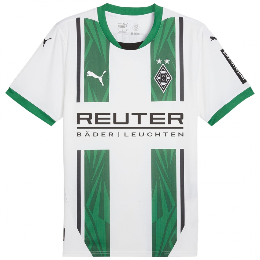 Niño Camiseta Lindsay Gutaj #0 Blanco Verde 1ª Equipación 2024/25 La Camisa