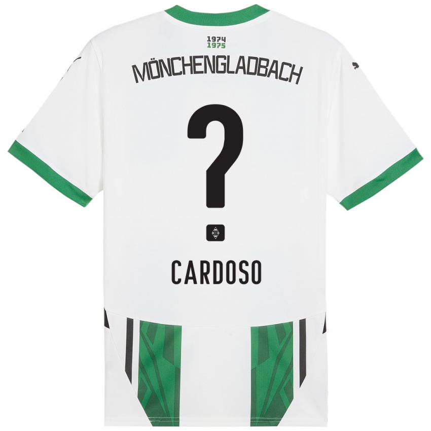 Niño Camiseta Tiago Pereira Cardoso #0 Blanco Verde 1ª Equipación 2024/25 La Camisa