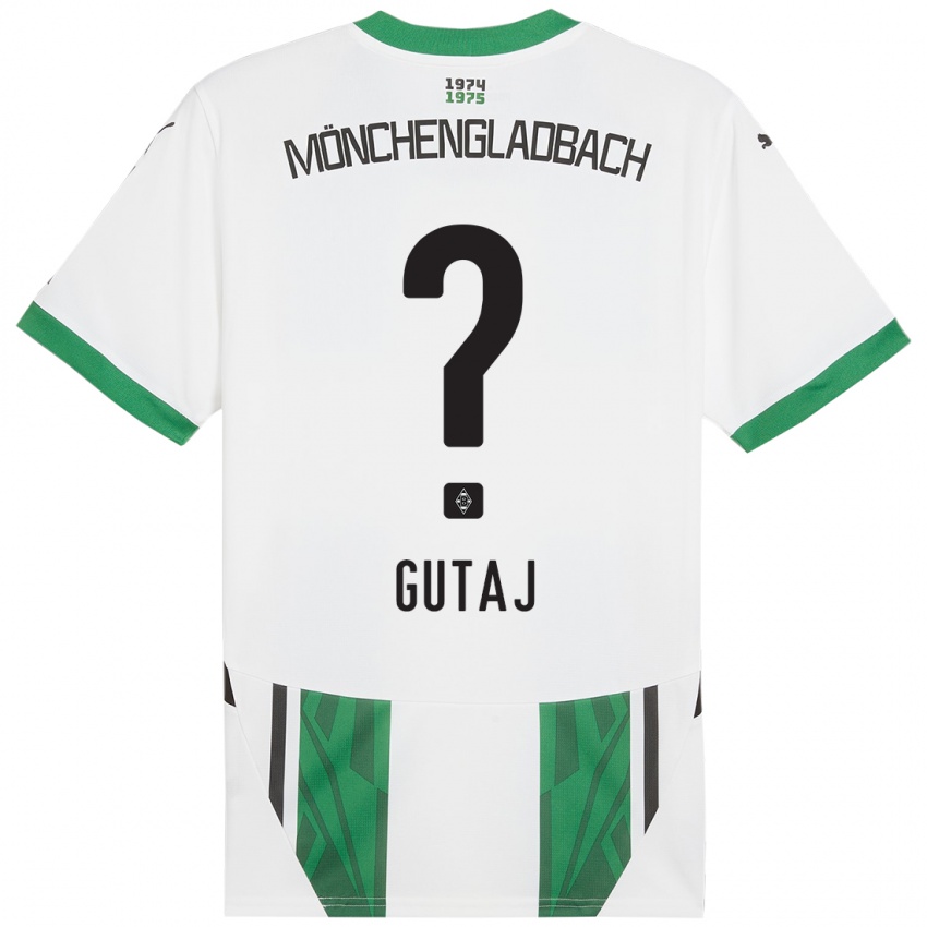 Niño Camiseta Lindsay Gutaj #0 Blanco Verde 1ª Equipación 2024/25 La Camisa