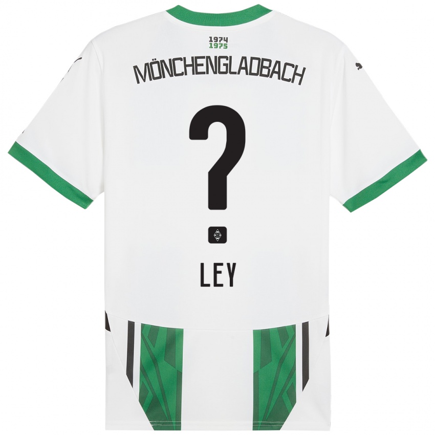 Niño Camiseta Marlon Ley #0 Blanco Verde 1ª Equipación 2024/25 La Camisa