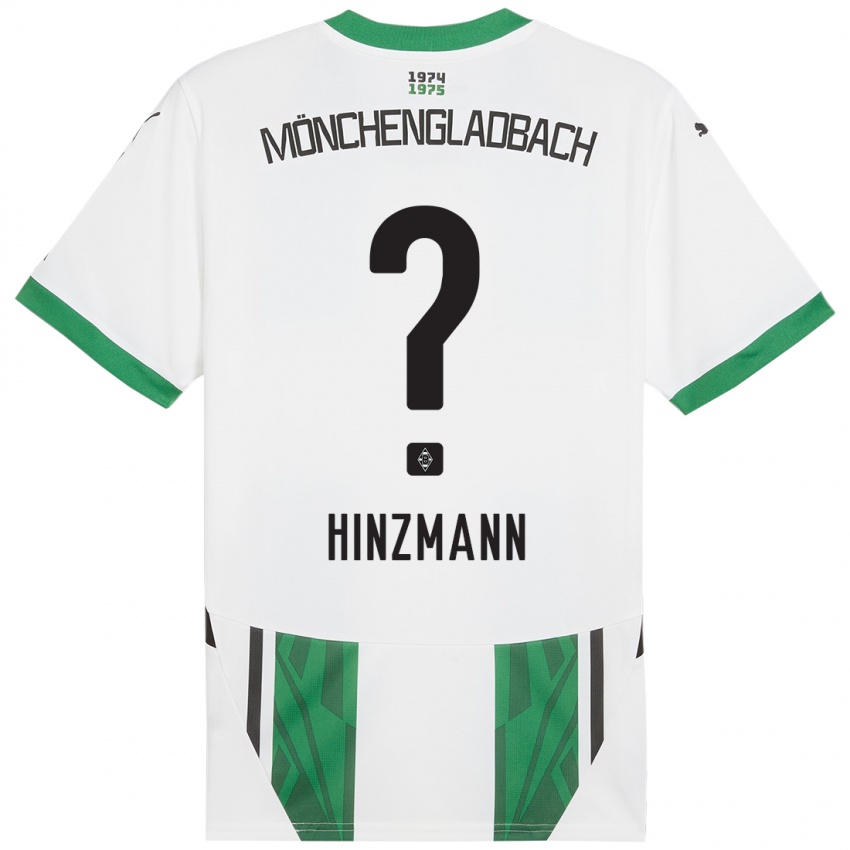 Niño Camiseta Sinan Hinzmann #0 Blanco Verde 1ª Equipación 2024/25 La Camisa