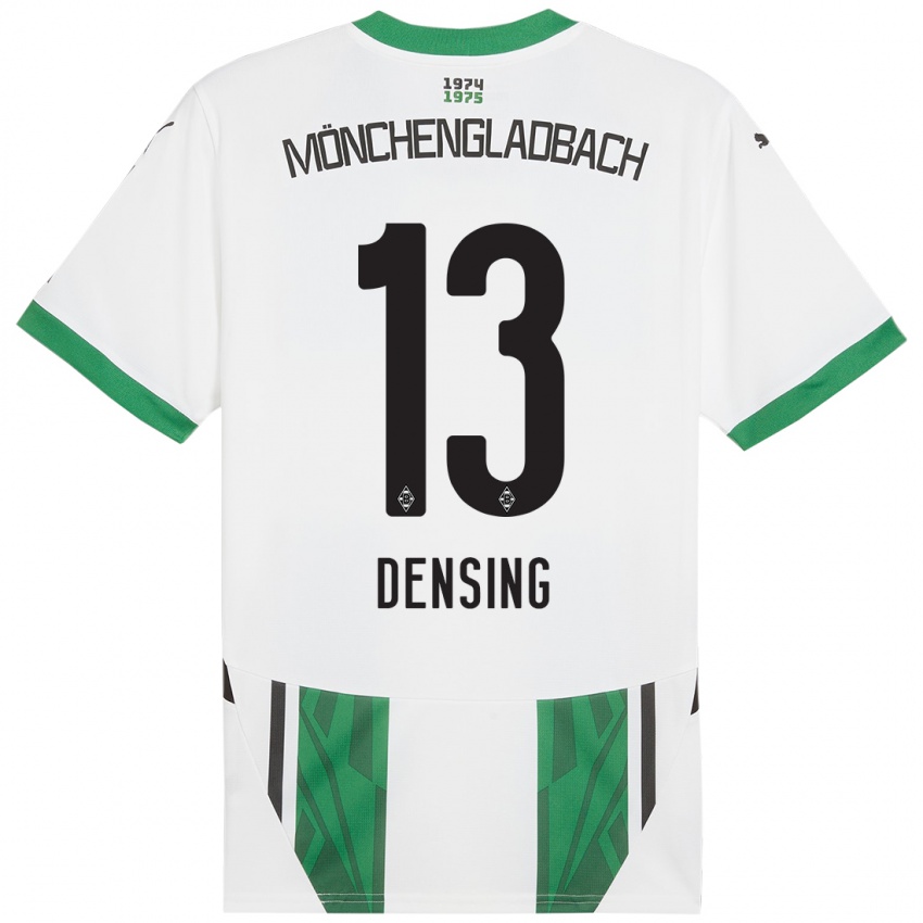 Niño Camiseta Kyra Densing #13 Blanco Verde 1ª Equipación 2024/25 La Camisa