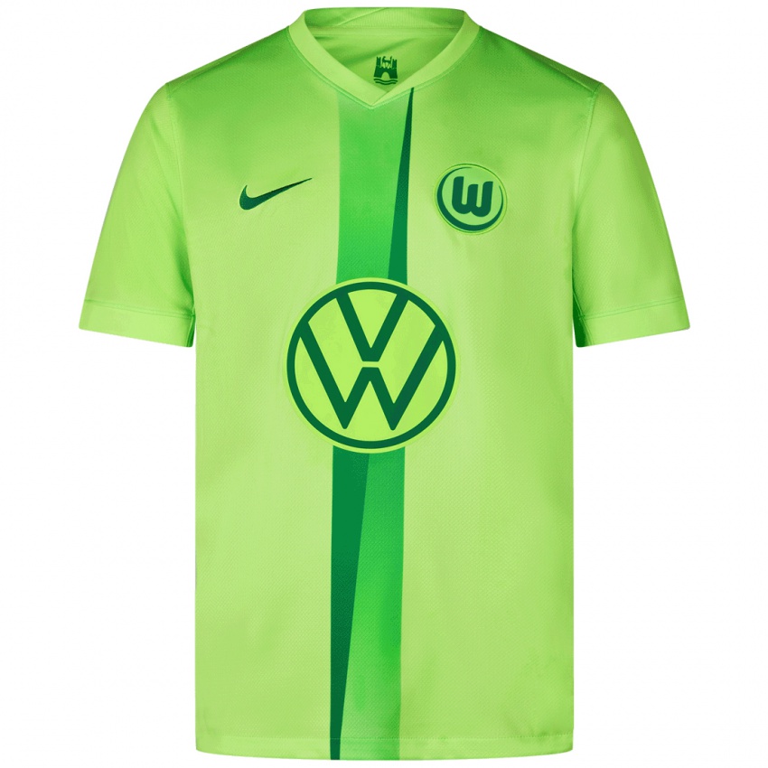 Niño Camiseta Svenja Huth #10 Verde Fluorescente 1ª Equipación 2024/25 La Camisa