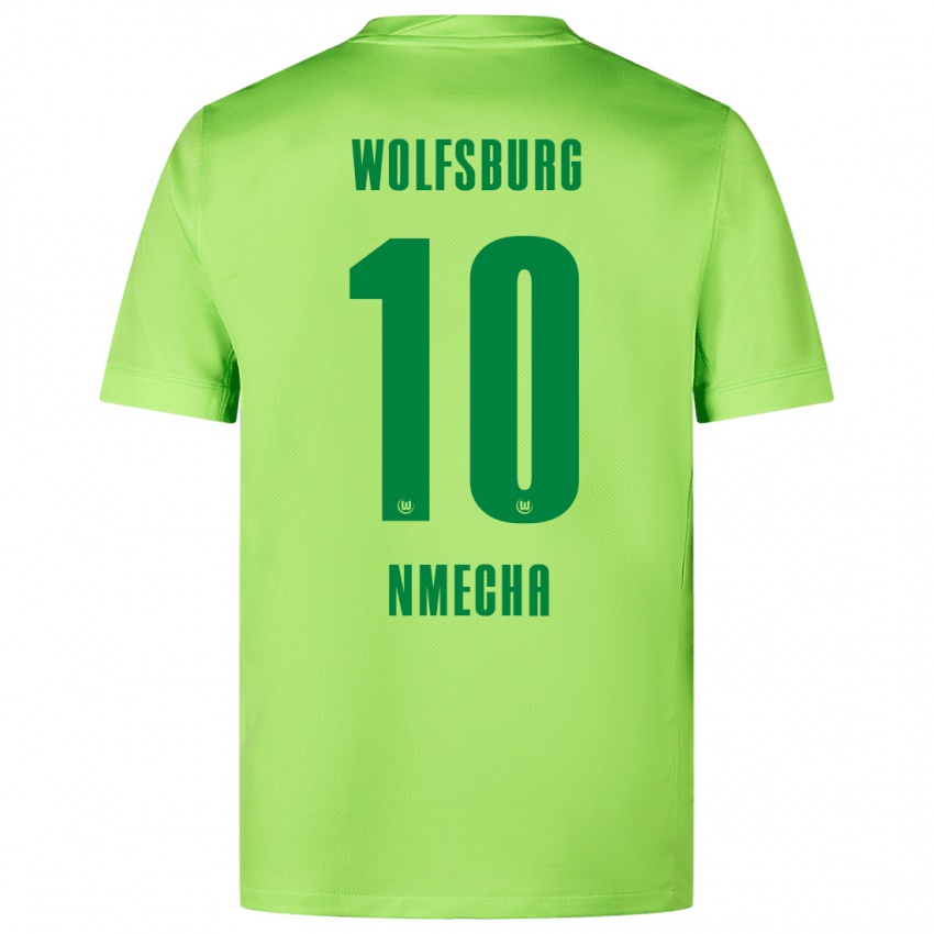 Niño Camiseta Lukas Nmecha #10 Verde Fluorescente 1ª Equipación 2024/25 La Camisa