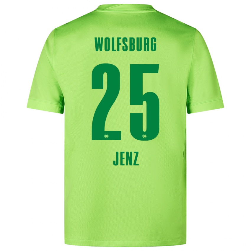 Niño Camiseta Moritz Jenz #25 Verde Fluorescente 1ª Equipación 2024/25 La Camisa