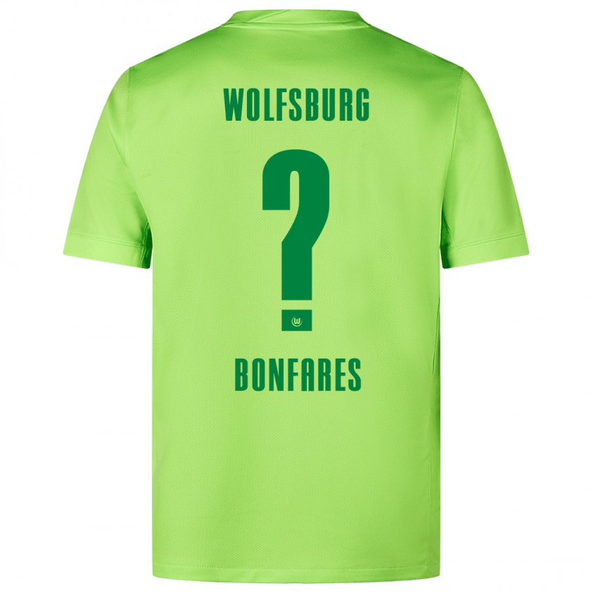 Niño Camiseta Marouan Bonfares #0 Verde Fluorescente 1ª Equipación 2024/25 La Camisa