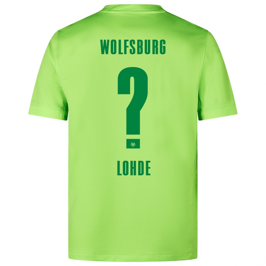 Niño Camiseta Sven Lohde #0 Verde Fluorescente 1ª Equipación 2024/25 La Camisa