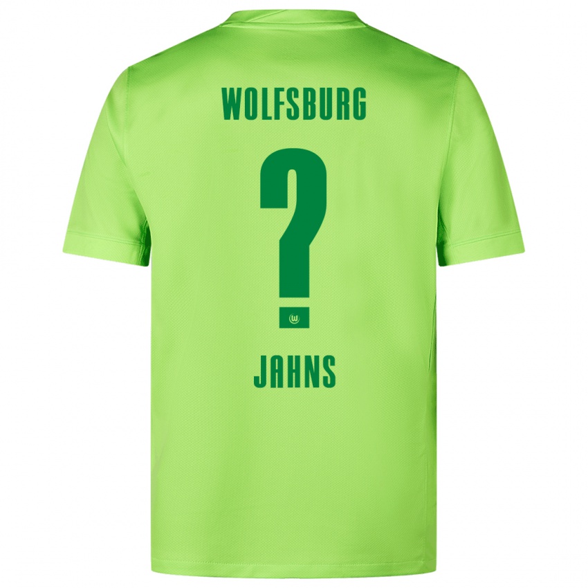 Niño Camiseta Stefan Jahns #0 Verde Fluorescente 1ª Equipación 2024/25 La Camisa