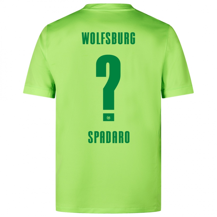 Niño Camiseta Michele Spadaro #0 Verde Fluorescente 1ª Equipación 2024/25 La Camisa