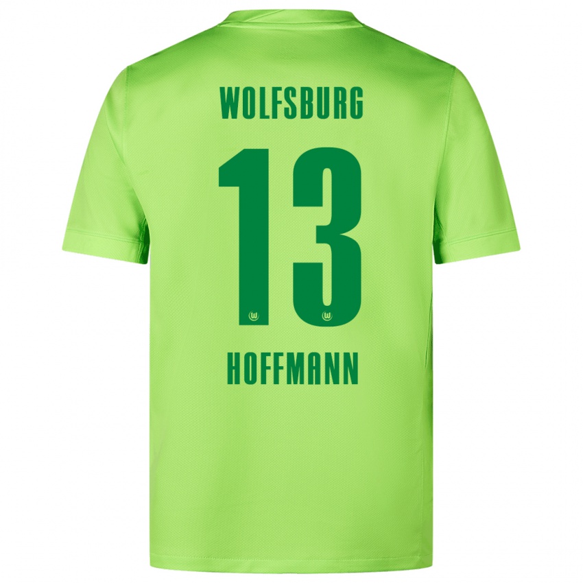 Niño Camiseta Nils Hoffmann #13 Verde Fluorescente 1ª Equipación 2024/25 La Camisa