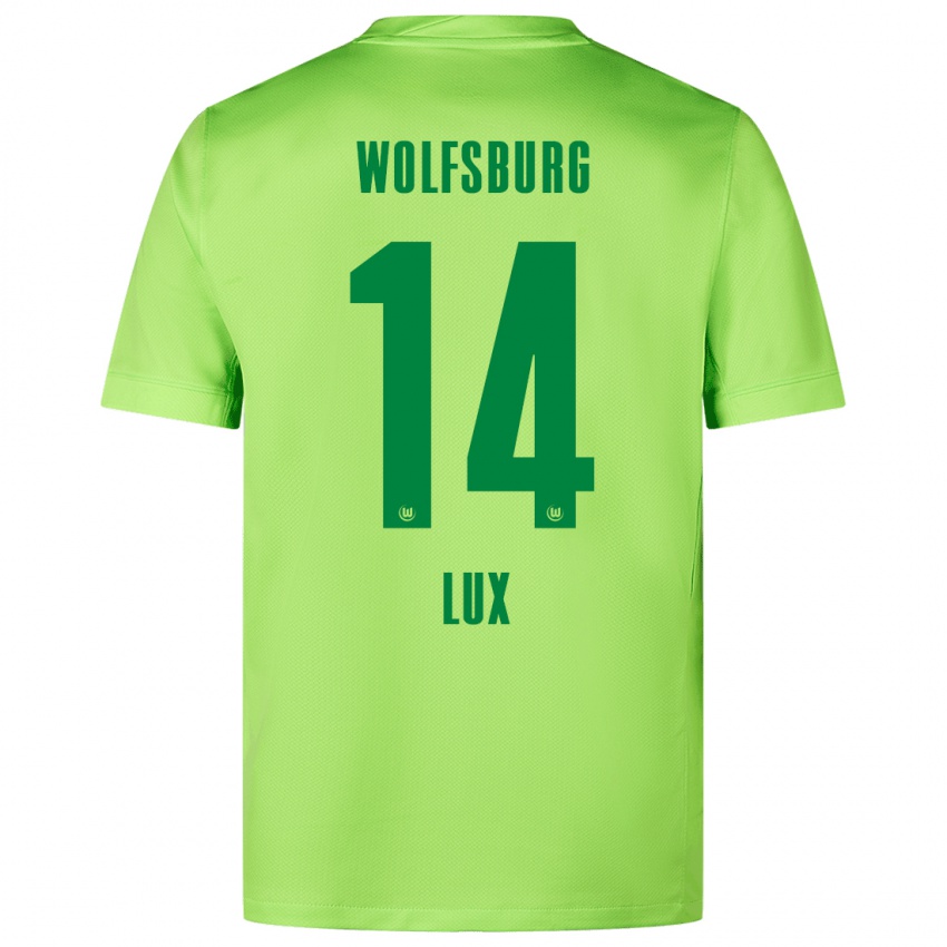 Niño Camiseta Finn-Marco Lux #14 Verde Fluorescente 1ª Equipación 2024/25 La Camisa