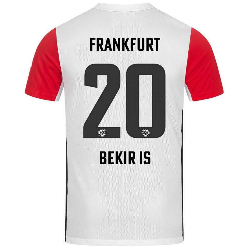 Niño Camiseta Eba Bekir Is #20 Blanco Rojo 1ª Equipación 2024/25 La Camisa