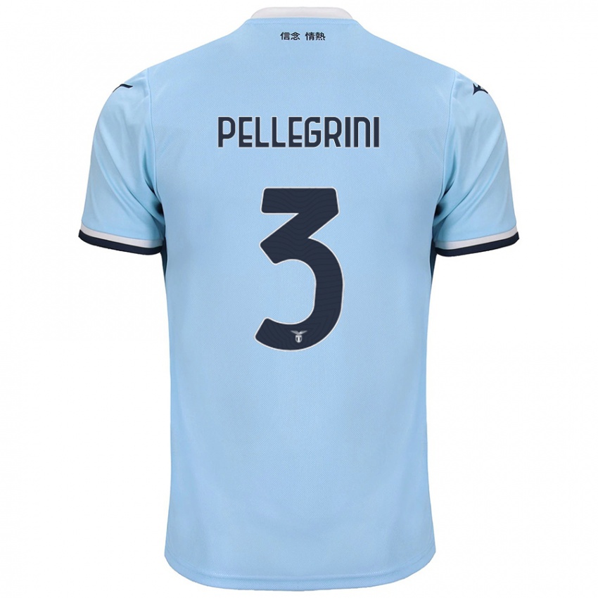 Niño Camiseta Luca Pellegrini #3 Azul 1ª Equipación 2024/25 La Camisa