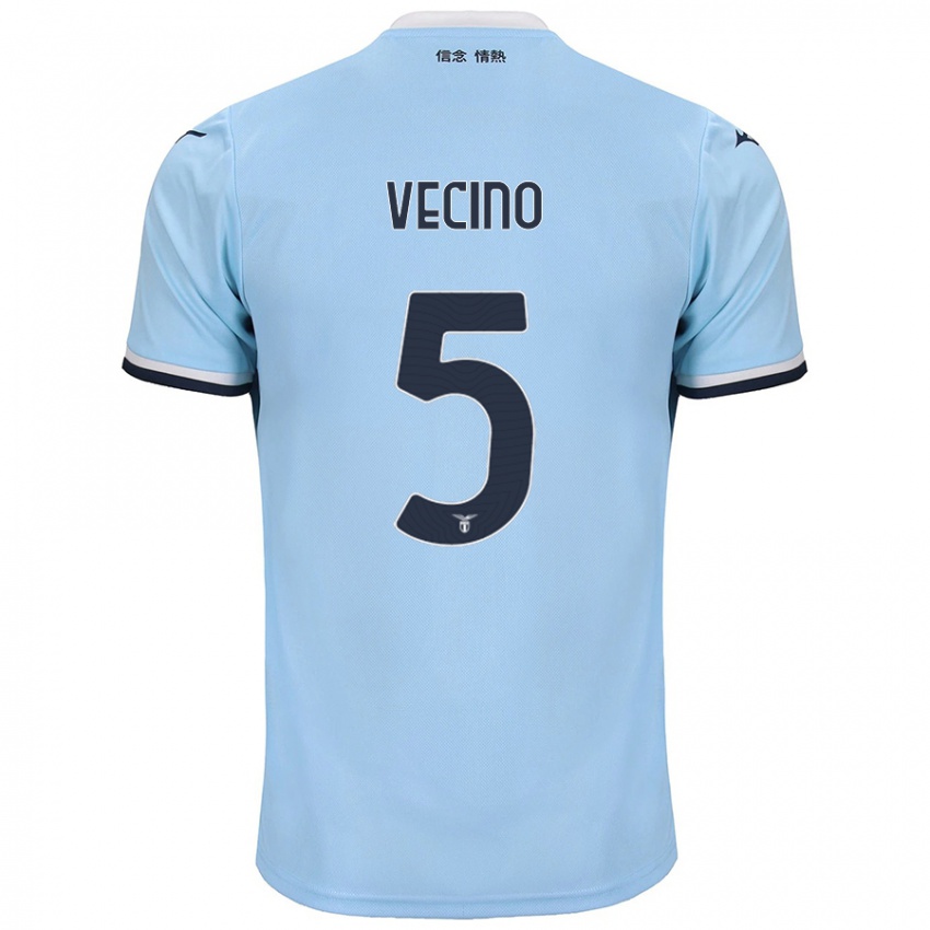 Niño Camiseta Matías Vecino #5 Azul 1ª Equipación 2024/25 La Camisa