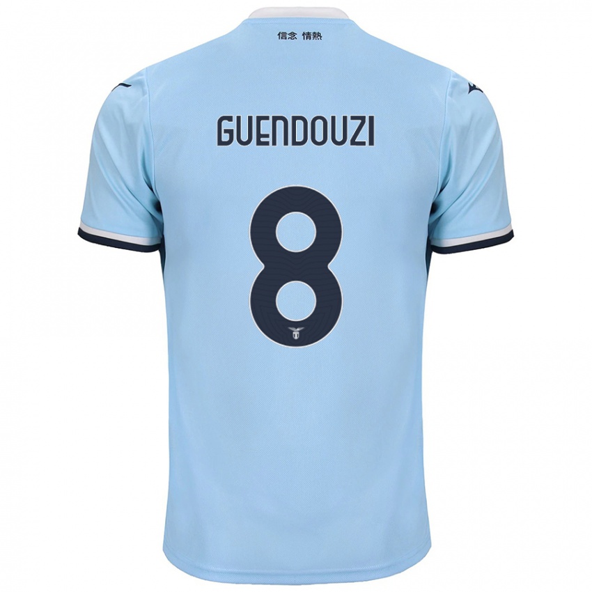 Niño Camiseta Matteo Guendouzi #8 Azul 1ª Equipación 2024/25 La Camisa