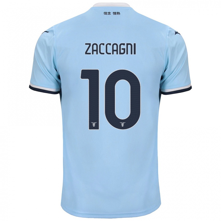 Niño Camiseta Mattia Zaccagni #10 Azul 1ª Equipación 2024/25 La Camisa