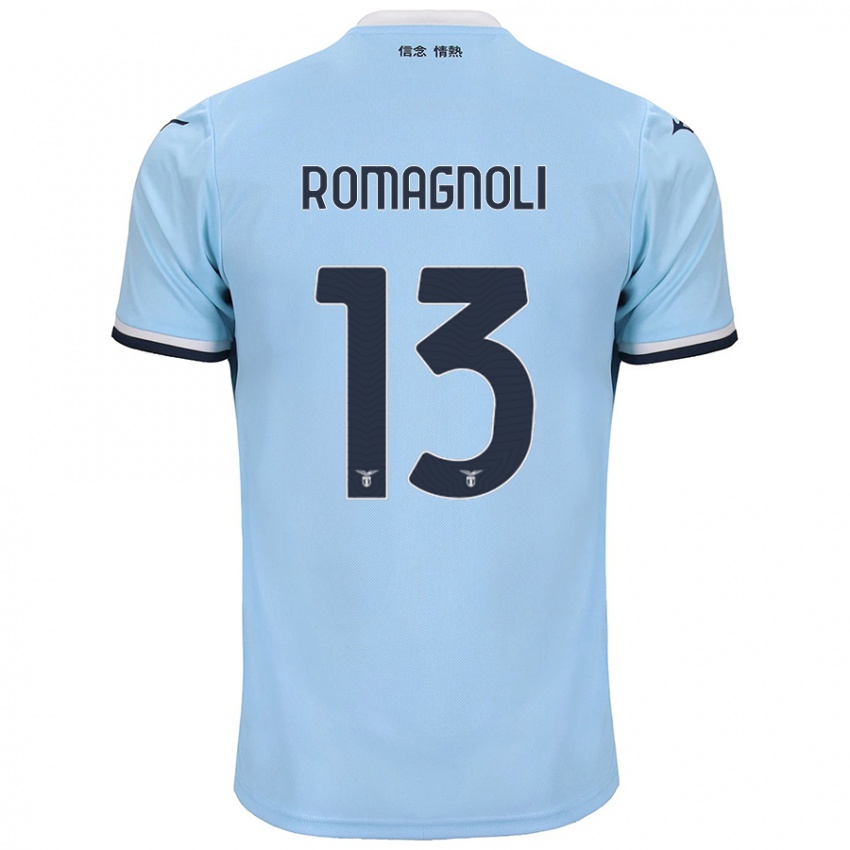 Niño Camiseta Alessio Romagnoli #13 Azul 1ª Equipación 2024/25 La Camisa