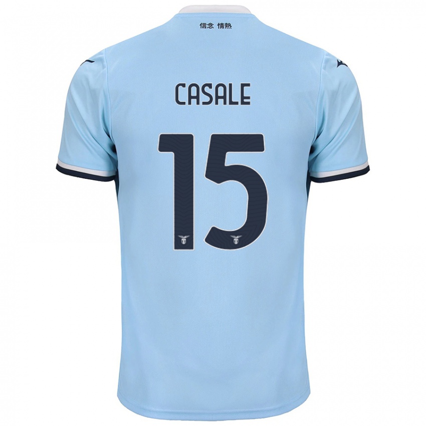 Niño Camiseta Nicolò Casale #15 Azul 1ª Equipación 2024/25 La Camisa