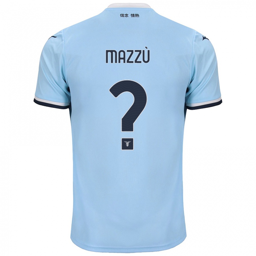 Niño Camiseta Domenico Mazzù #0 Azul 1ª Equipación 2024/25 La Camisa