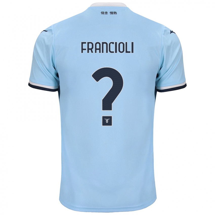 Niño Camiseta Diego Francioli #0 Azul 1ª Equipación 2024/25 La Camisa