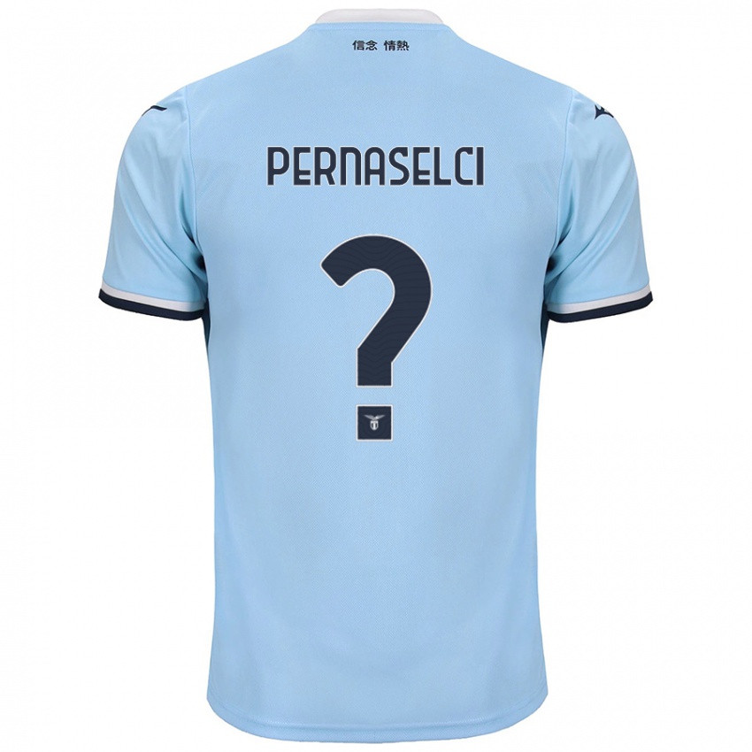 Niño Camiseta Leonardo Pernaselci #0 Azul 1ª Equipación 2024/25 La Camisa