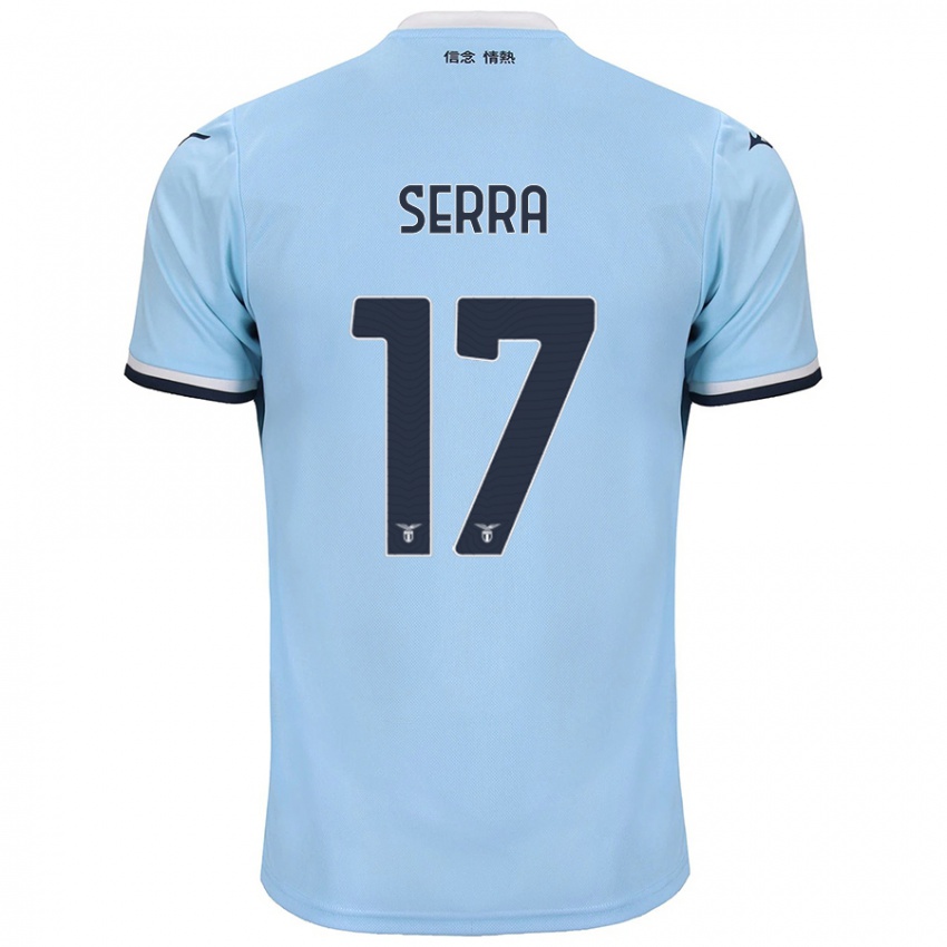 Niño Camiseta Federico Serra #17 Azul 1ª Equipación 2024/25 La Camisa