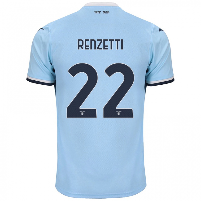 Niño Camiseta Davide Renzetti #22 Azul 1ª Equipación 2024/25 La Camisa