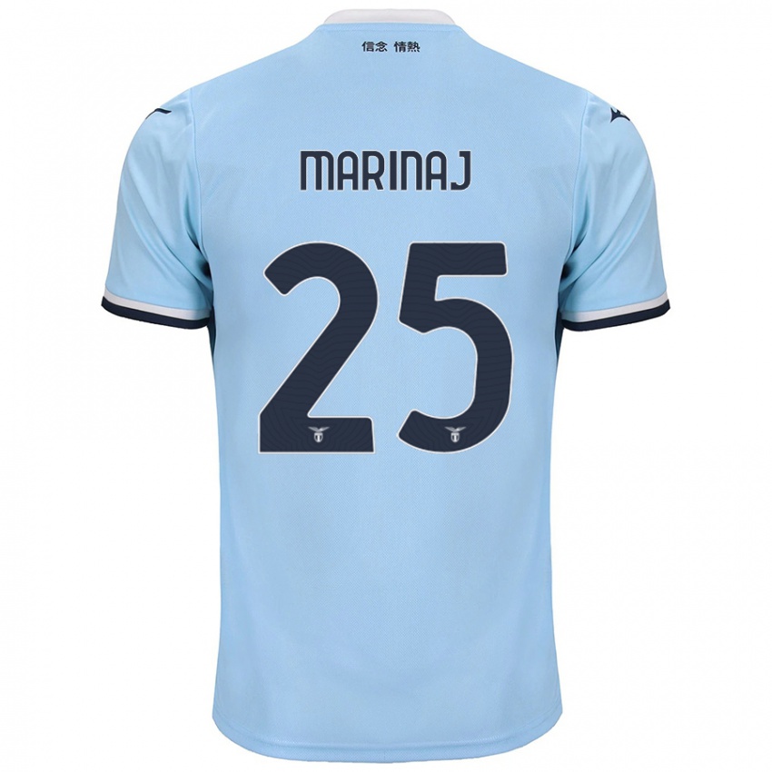 Niño Camiseta Kledi Marinaj #25 Azul 1ª Equipación 2024/25 La Camisa