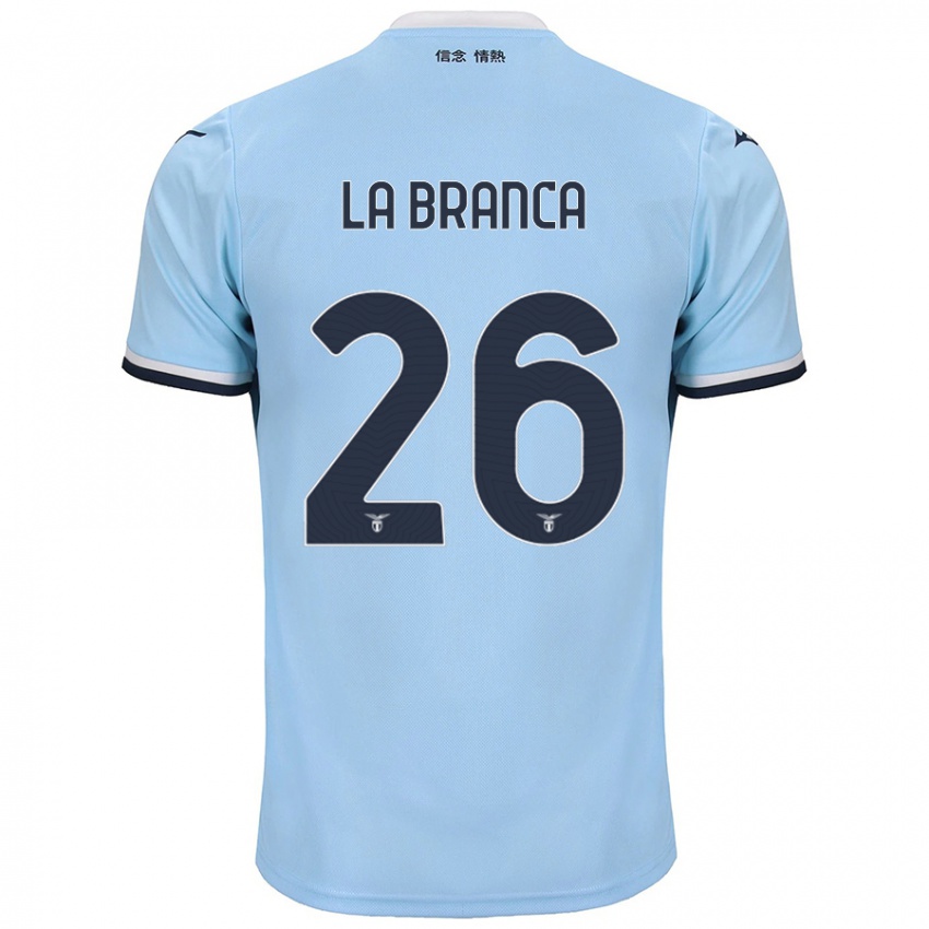 Niño Camiseta Ruggero La Branca #26 Azul 1ª Equipación 2024/25 La Camisa