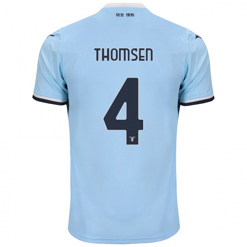 Niño Camiseta Maria Møller Thomsen #4 Azul 1ª Equipación 2024/25 La Camisa