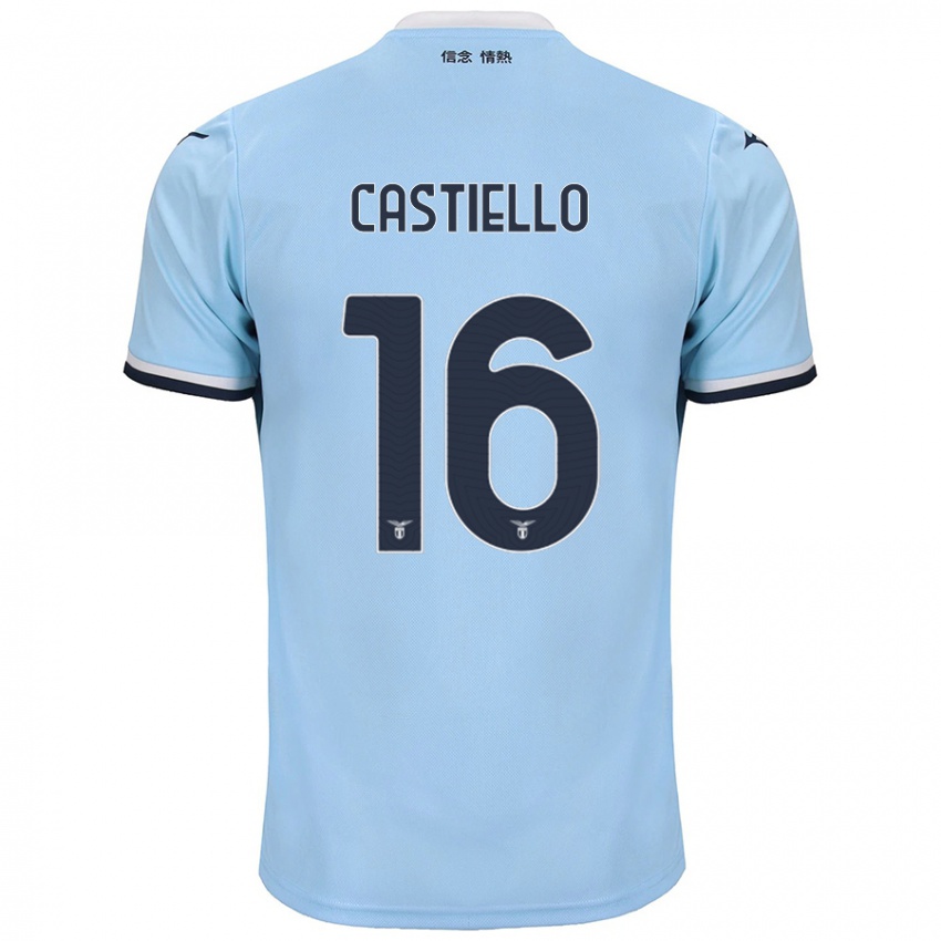 Niño Camiseta Antonietta Castiello #16 Azul 1ª Equipación 2024/25 La Camisa