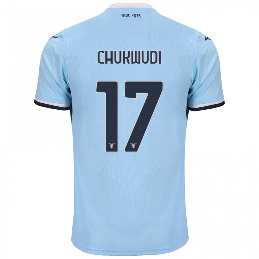 Niño Camiseta Ogonna Franca Chukwudi #17 Azul 1ª Equipación 2024/25 La Camisa